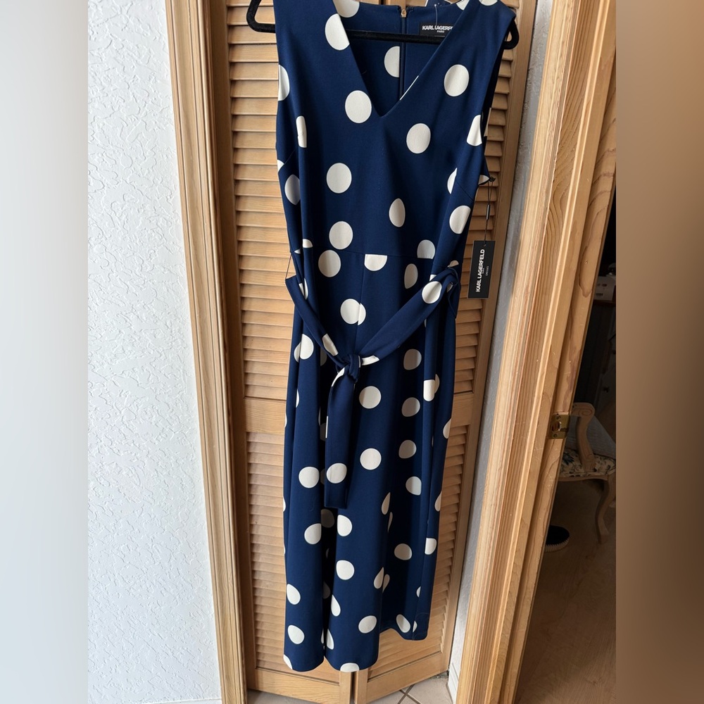 Karl Lagerfeld Polka Dot Jumpsuit - Size 14, NWT